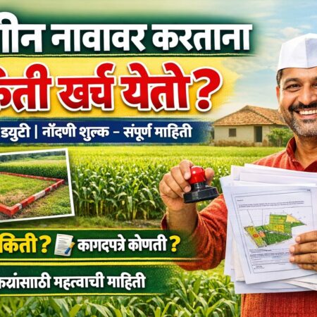 jamin navavar kartanna kiti kharch yeto