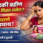 लाडकी बहीण योजनेचा हप्ता मिळाला नाही कारणे, तपासणी व उपाय
